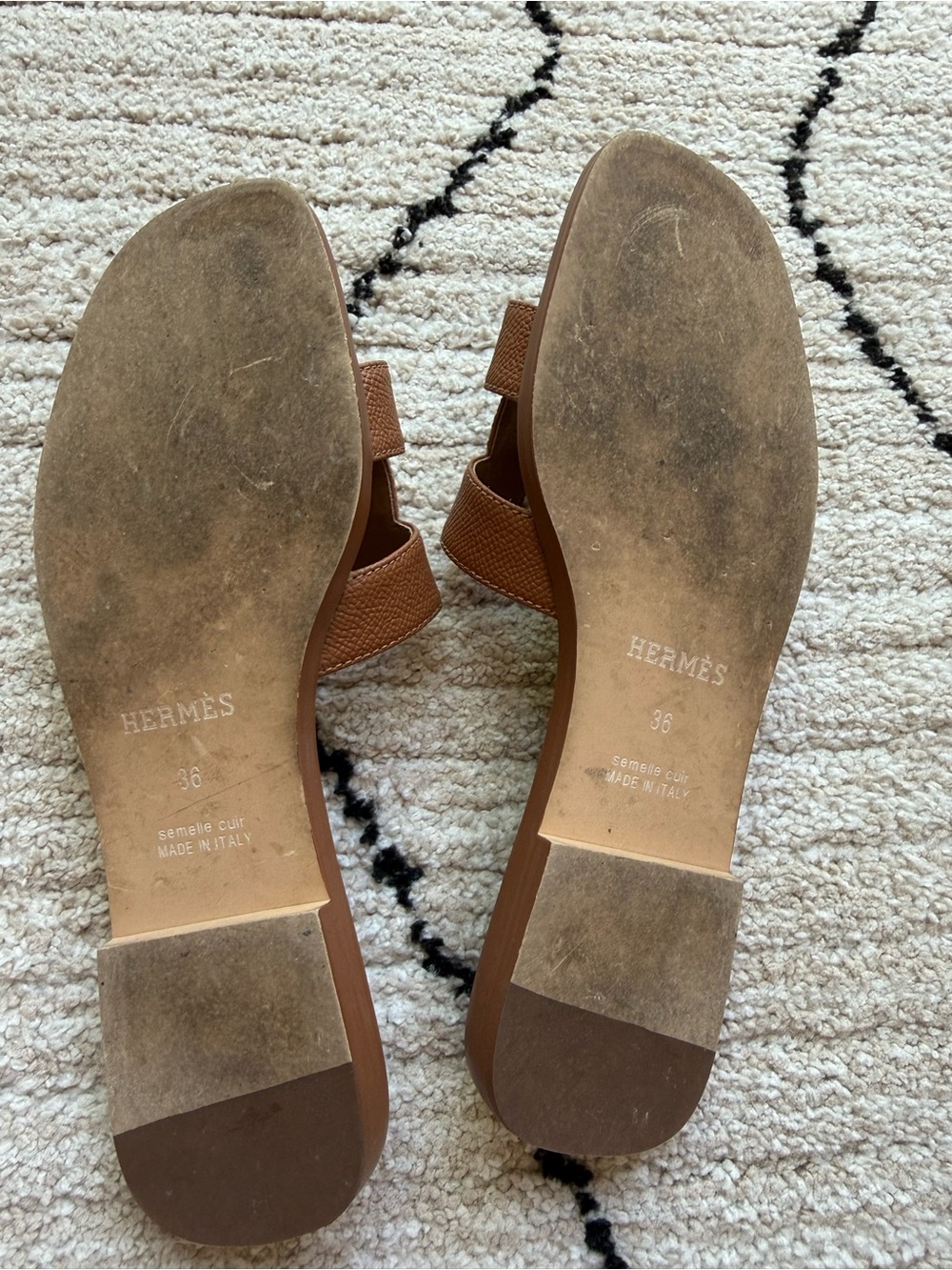 Women’s Oran inspired Slide Sandals — Brown - Picture 2 of 3